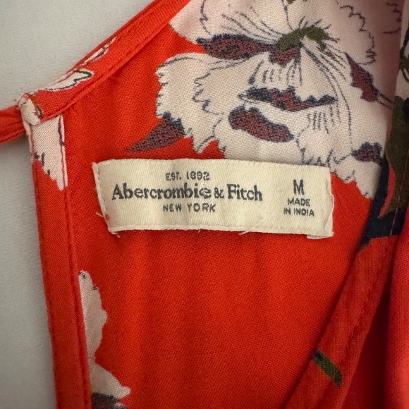Abercrombie & Fitch Red Floral Dress - Picture 3 of 3
